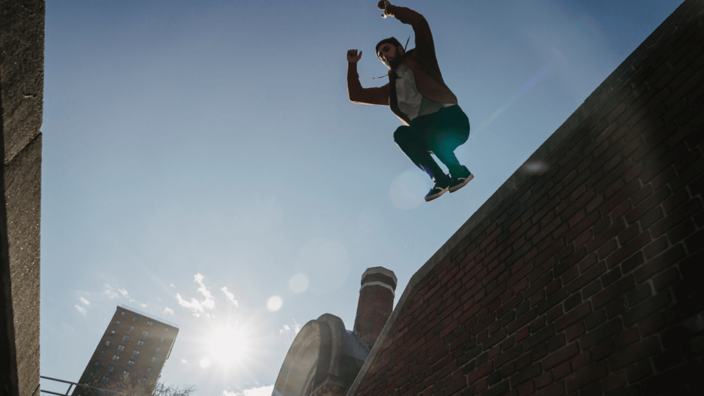 決意のジャンプ